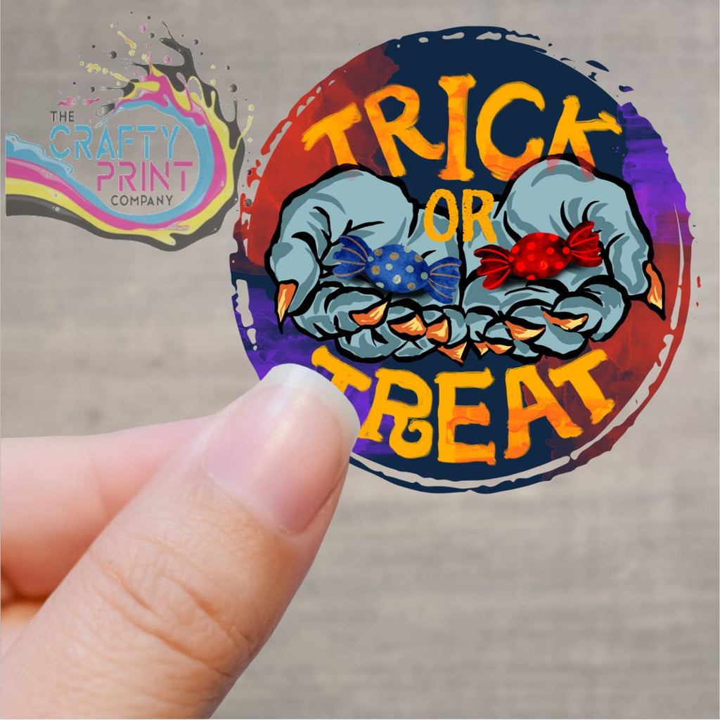 Trick or Treat V2 Printed Sticker - Decorative Stickers