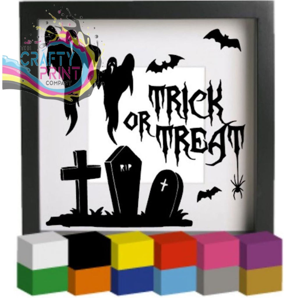 Trick or Treat V3 Vinyl Decal Sticker - Decorative Stickers