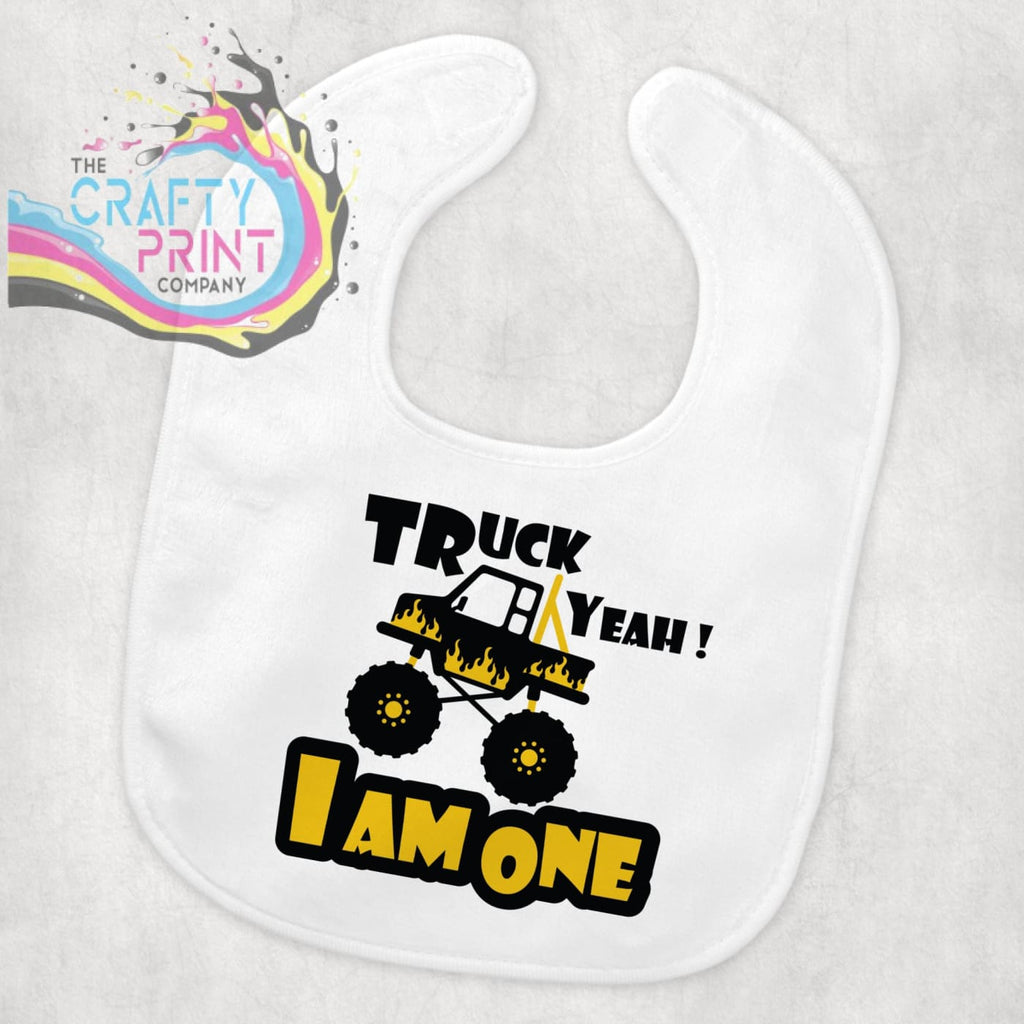 Truck Yeah! I am One Birthday Baby Bib - & Toddler Clothing