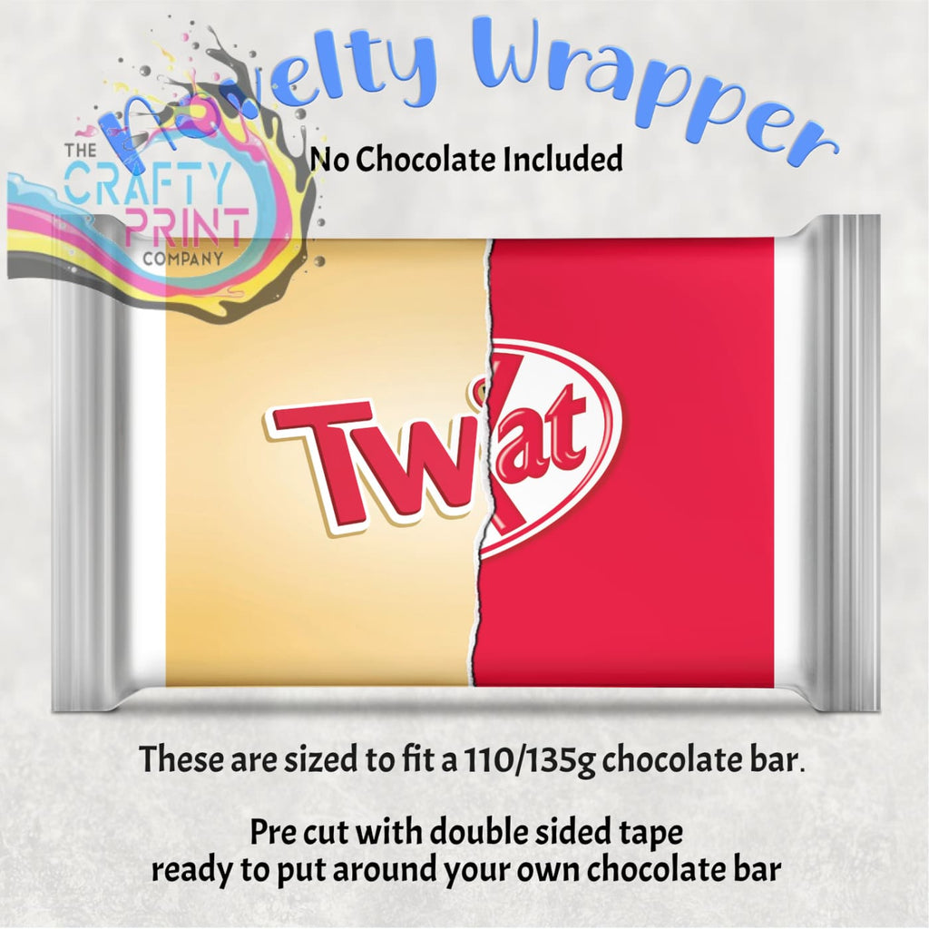 Twat Chocolate Bar Wrapper - Gift Wrapping