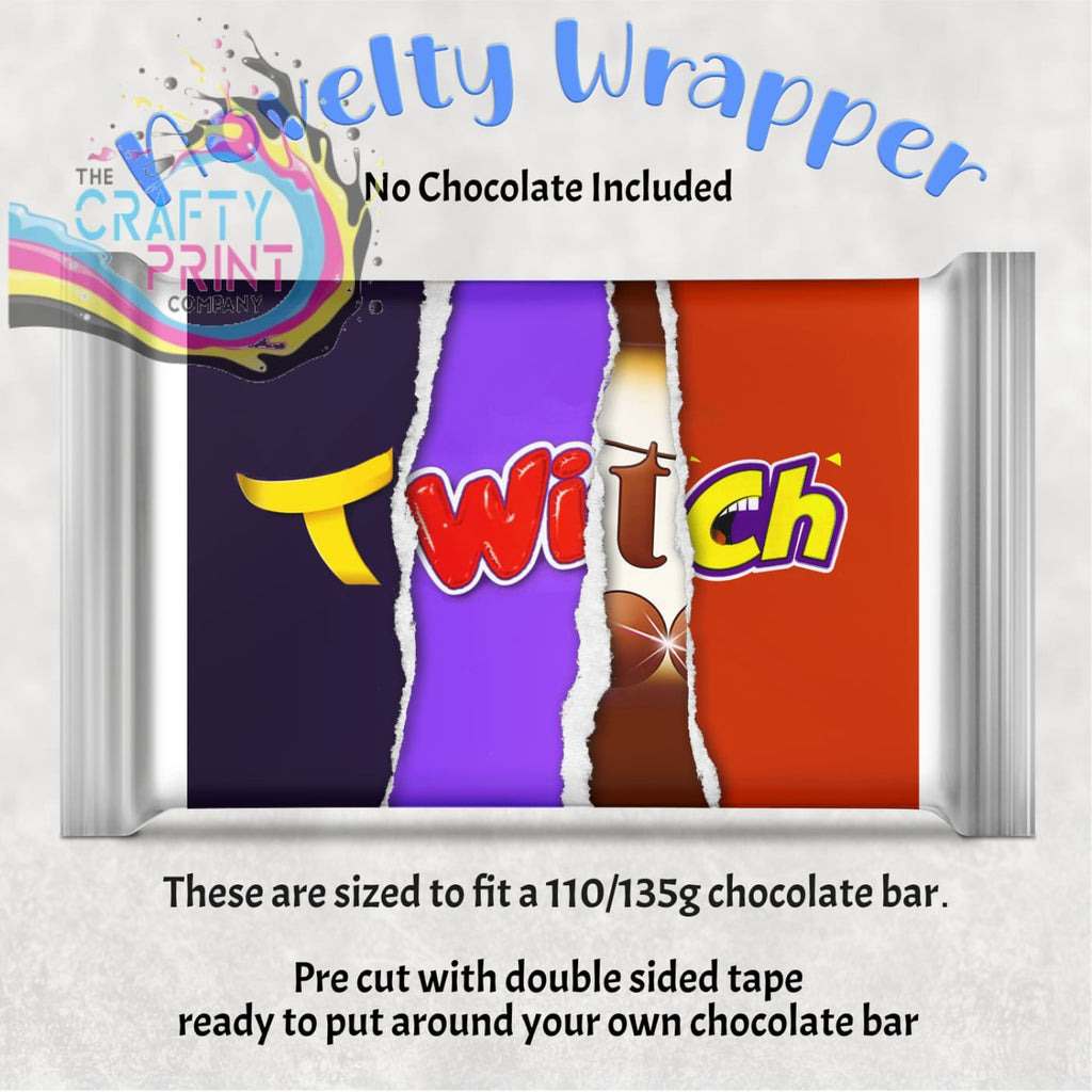 Twitch Chocolate Bar Wrapper - Wrapping Paper