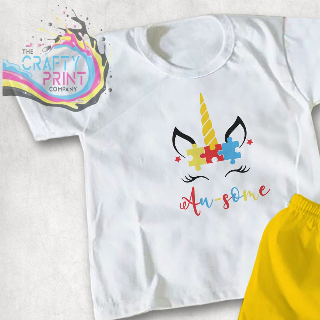 Unicorn Au-some Autism Children’s T-shirt - Shirts & Tops