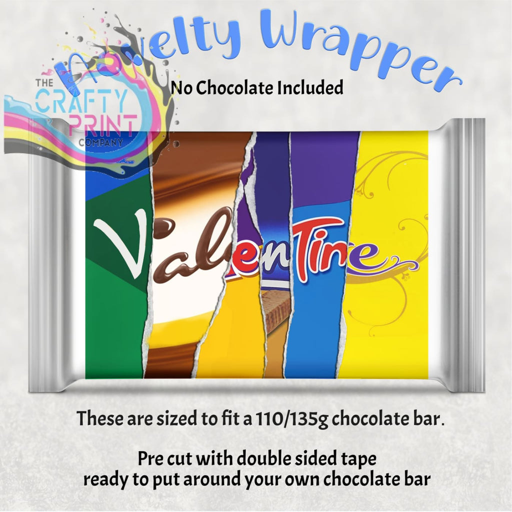 Valentine Chocolate Bar Wrapper - Gift Wrapping