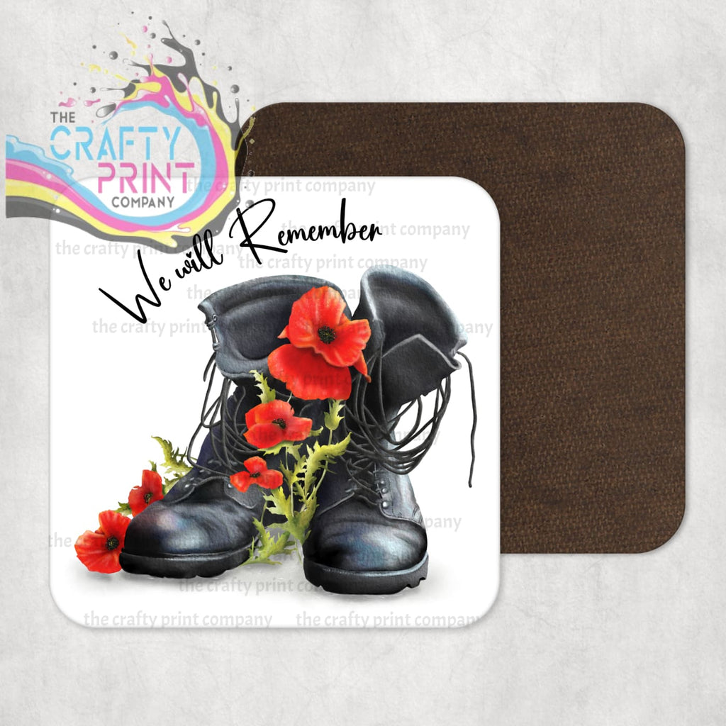 We will Remember Remembrance Coaster - Coasters