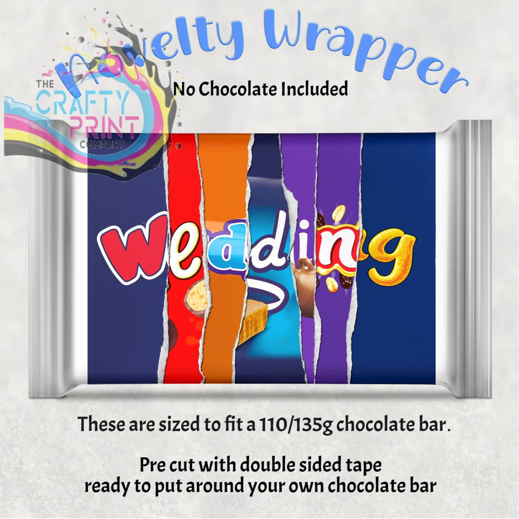 Wedding Chocolate Bar Wrapper - Wrapping Paper