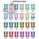Wellington Boot Family Print Personalised - Posters Prints