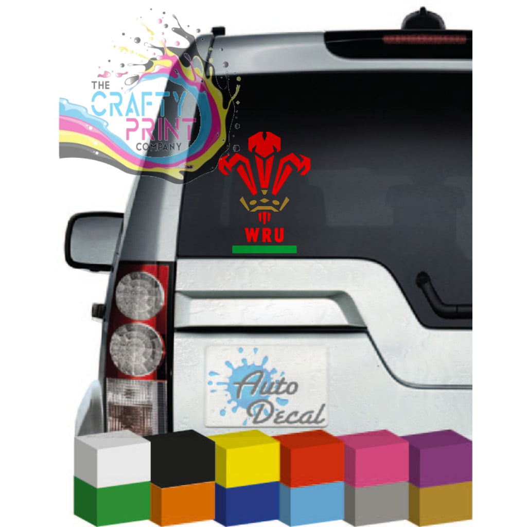 Welsh Rugby Vinyl Novelty Car Sticker - Bumper Stickers