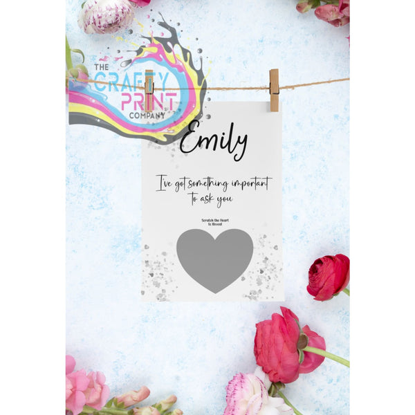 Will you be my Bridesmaid? Postcard Scratch Card - Greeting