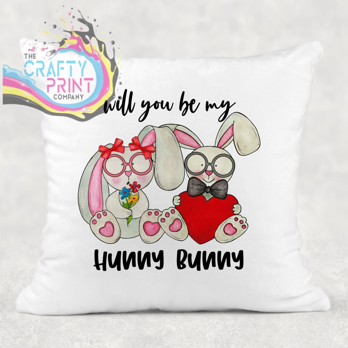 Will you be my Hunny Bunny Cushion - Chair & Sofa Cushions