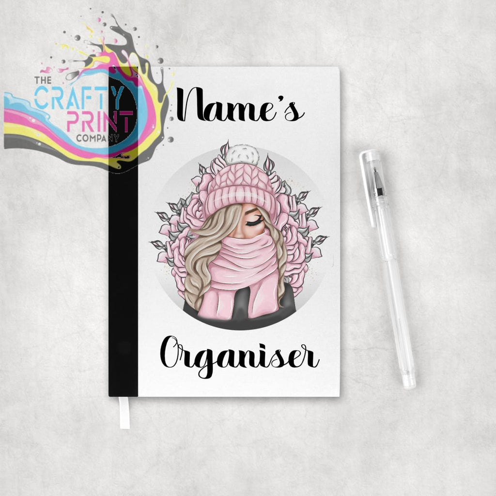 Winter Girl Organiser Personalised Notebook - Notebooks &