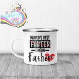 World’s Best Farter I mean father Mug - Enamel - Mugs