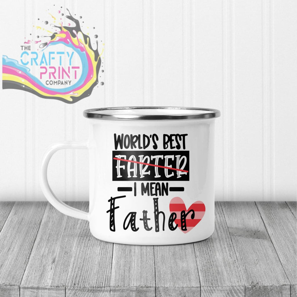 World’s Best Farter I mean father Mug - Enamel - Mugs