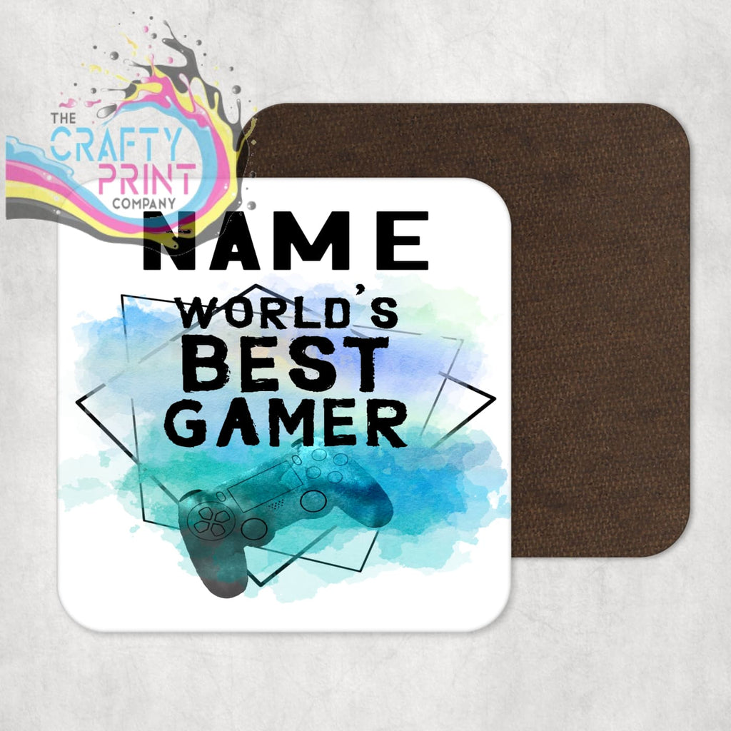 World’s Best Gamer Playstation Personalised Coaster