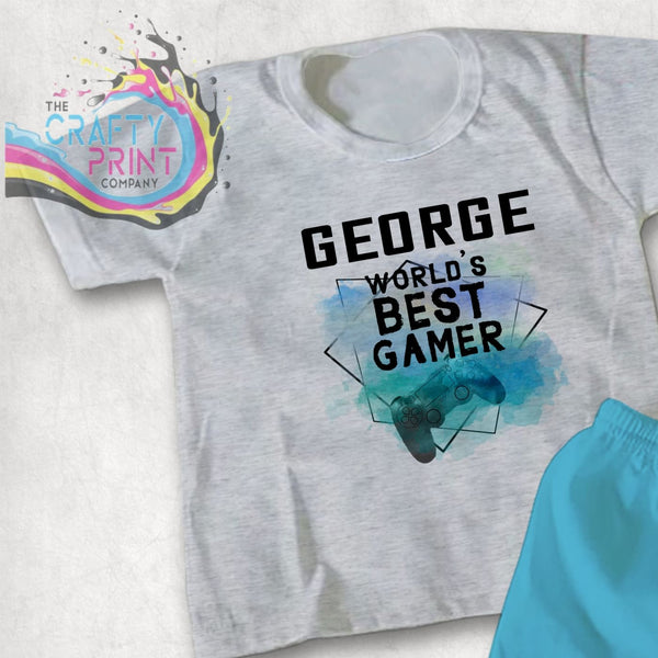World’s Best Gamer Playstation Personalised T-shirt