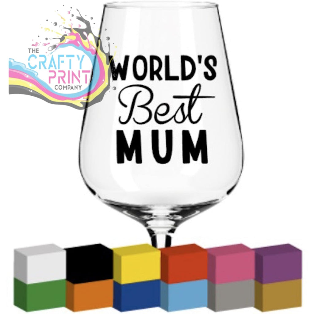 World’s Best Mum Glass / Mug / Cup Decal / Sticker -