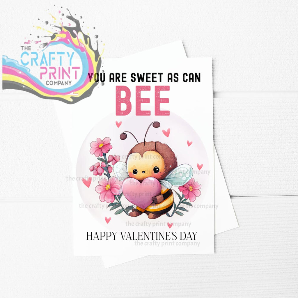 You are sweet as can Bee A5 Card - Greeting & Note Cards