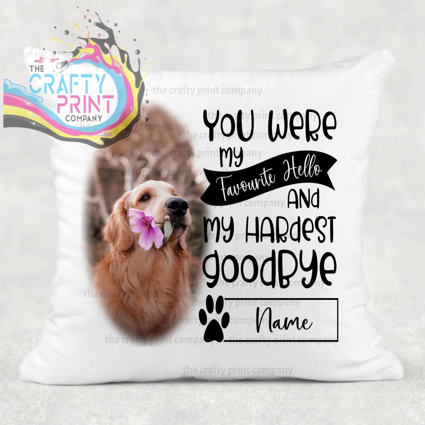 You were my favourite Hello Pet Memorial Cushion