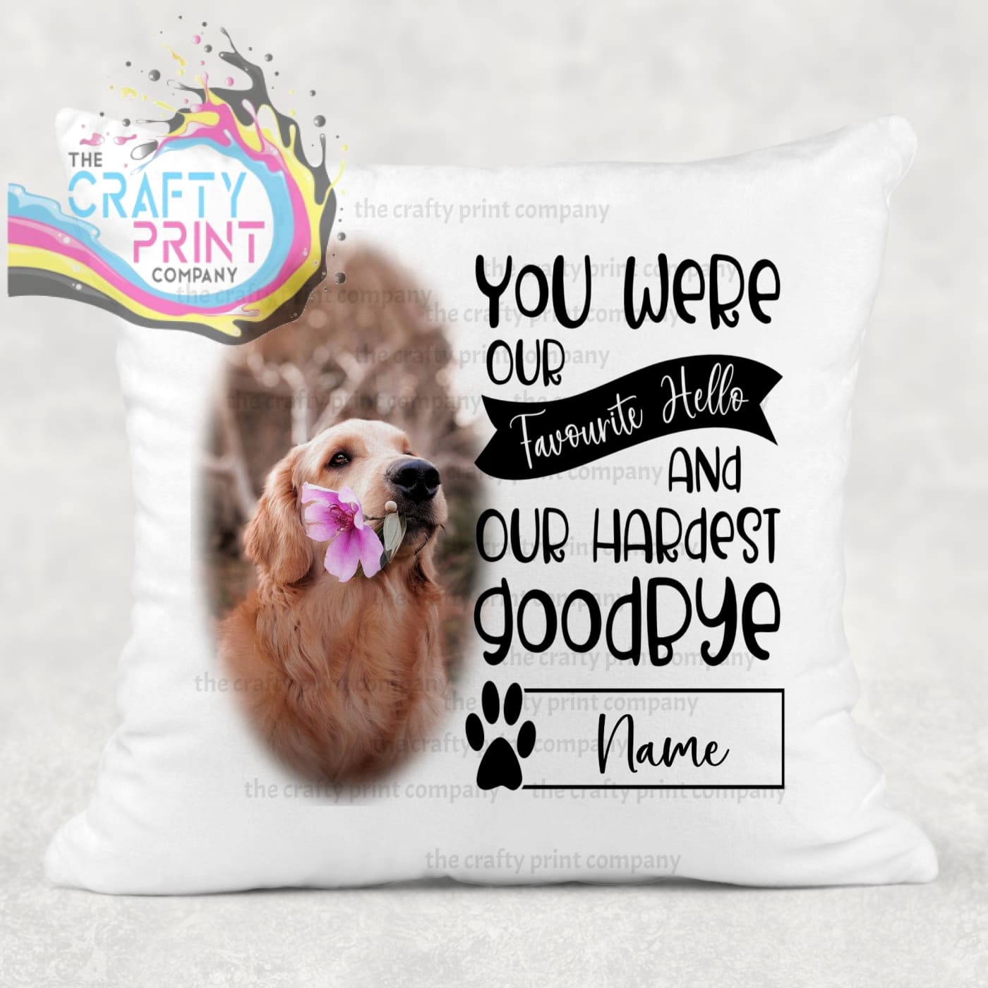 You were my favourite Hello Pet Memorial Cushion