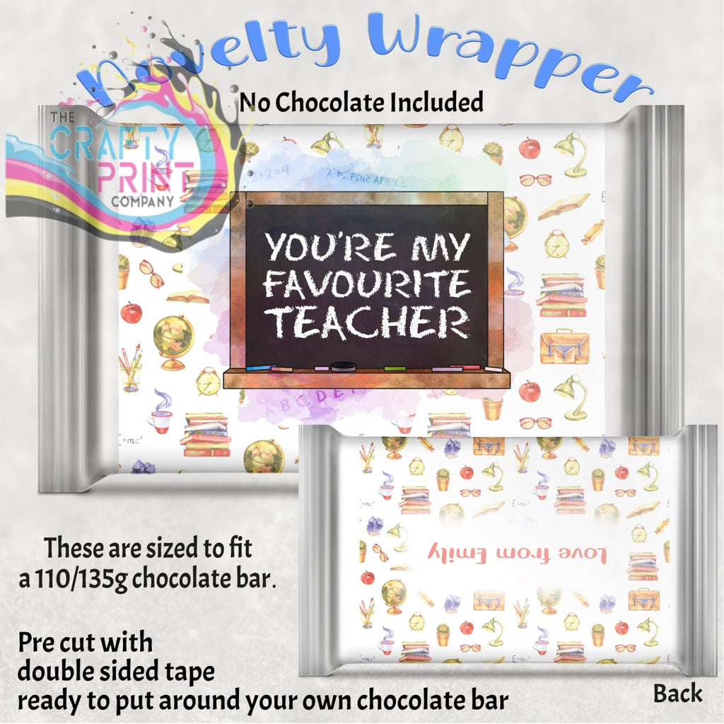 You’re my favourite Teacher Personalised Chocolate Bar