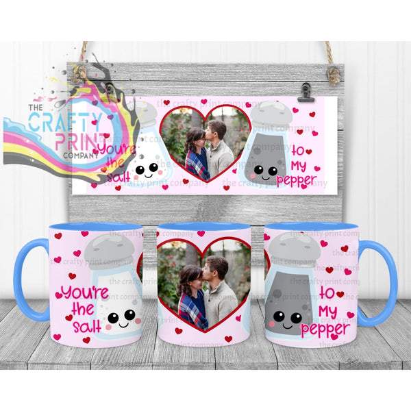 You’re the salt to my Pepper Mug - Blue Handle & Inner