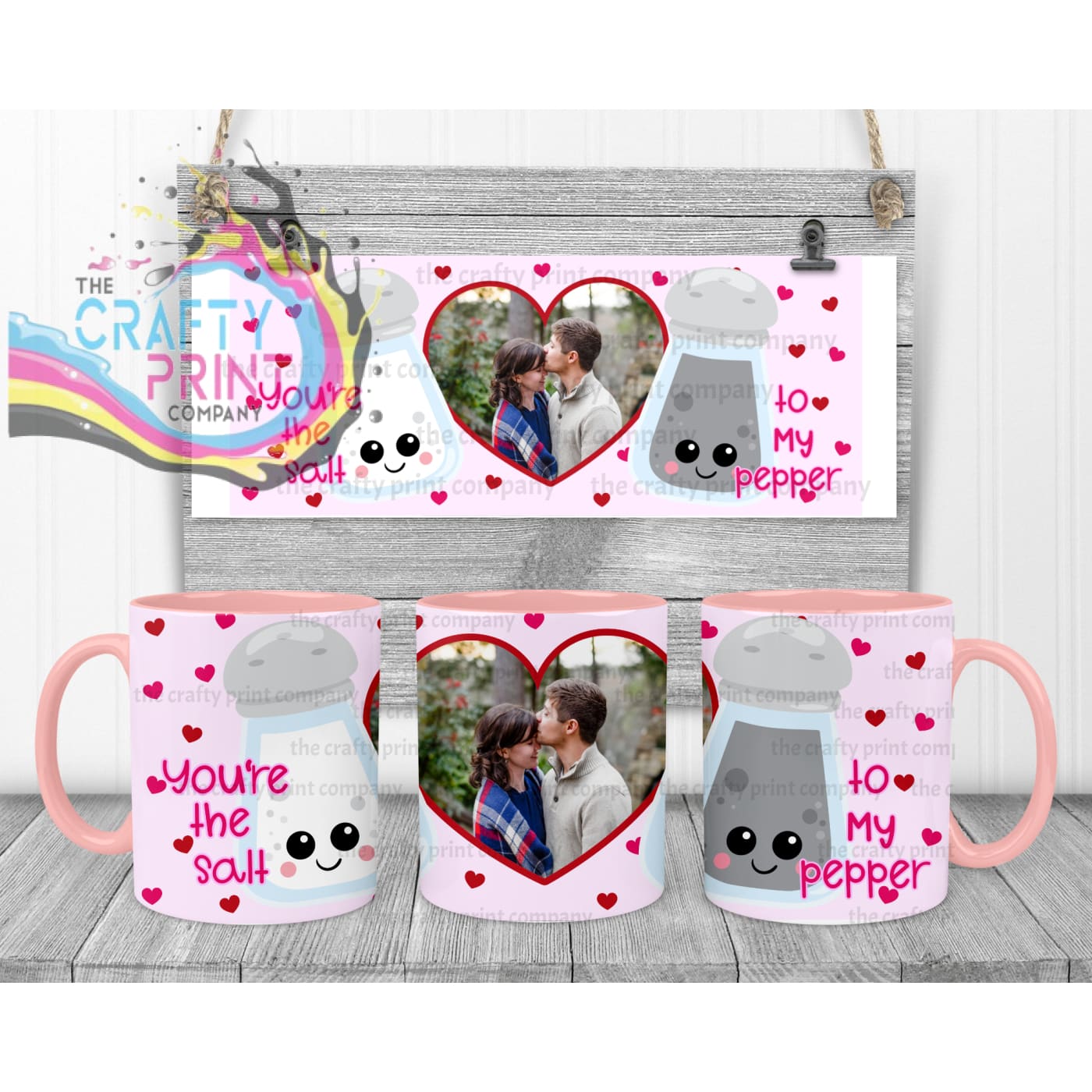 You’re the salt to my Pepper Mug - Pink Handle & Inner